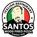 Santos Wood Fire Pizza Logo